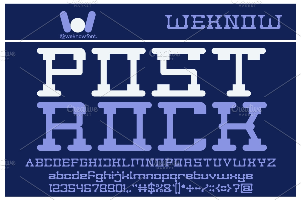 post rock font, a Font by weknow (Photo 2 of 5)
