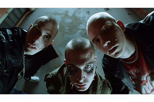 Three bald men with dramatic facial, a Person Photo by Sergey Kotenev