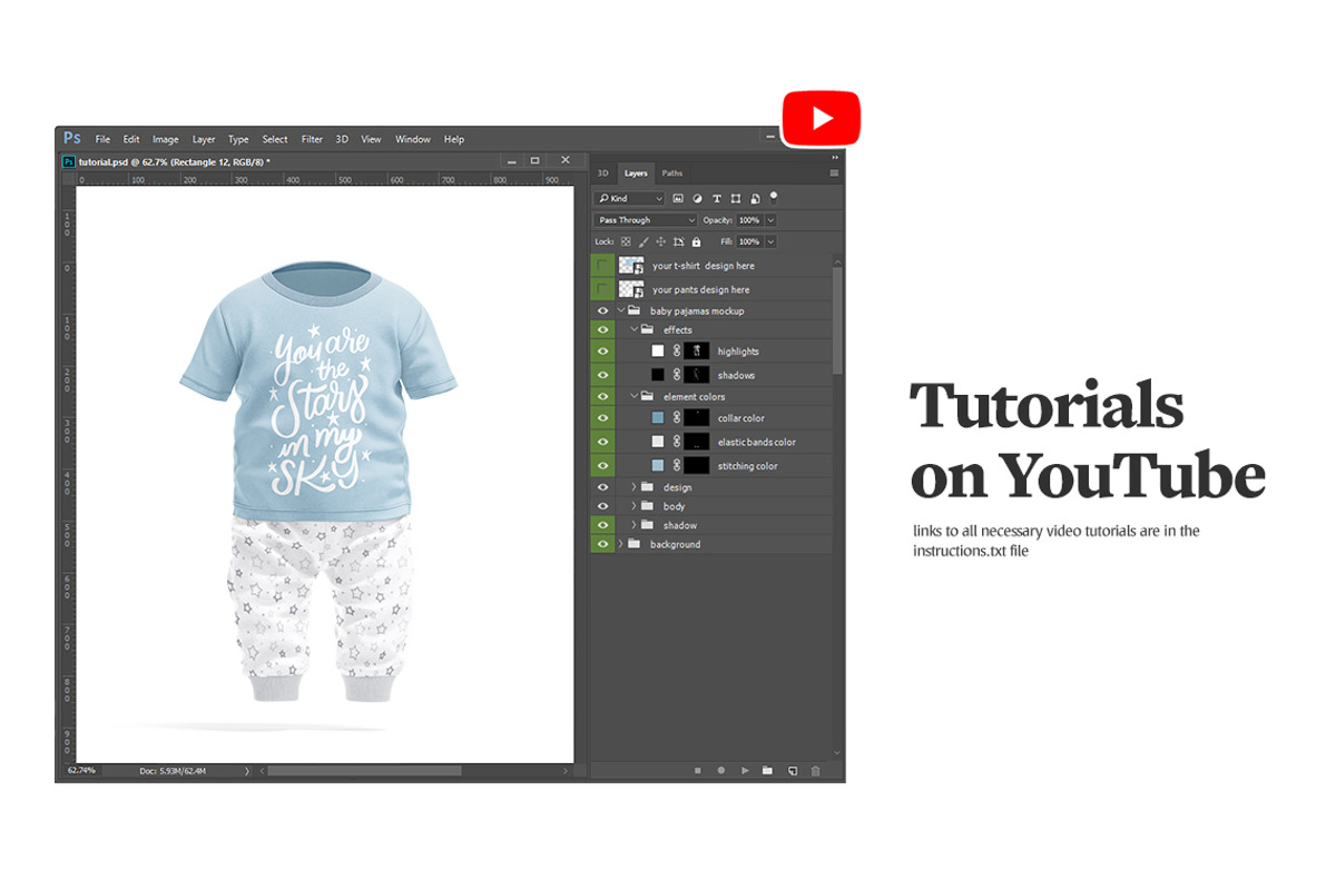 Baby Pajamas Mockups, an Apparel Mockup by rebrandy (Photo 9 of 10)