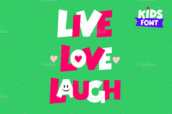 Kids Font otf preview 8