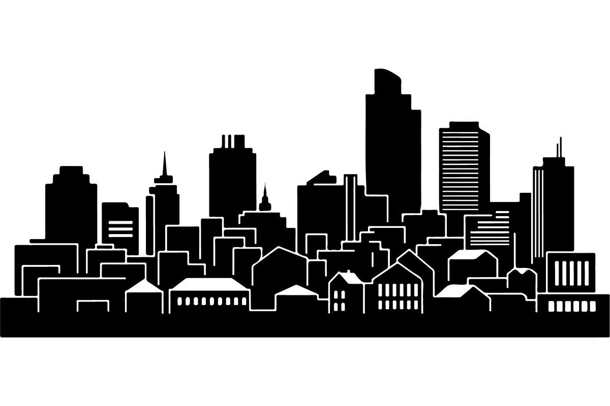 Modern City Skyline Silhouette, an Object Graphic by Creativeshirt (Photo 6 of 20)