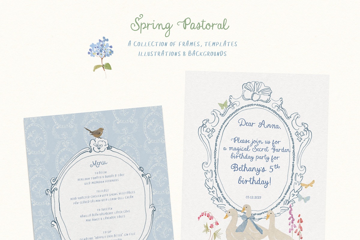 Spring Easter Frames & Illustrations, a Decorative Illustration by whiteheartdesign (Photo 7 of 19)