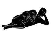 Romantic Couple in Nature Silhouette, a Graphic by Artivon (Thumbnail 11 of 13)
