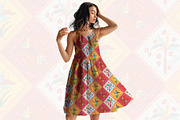 Patchwork Tropical Floral Pattern, a Pattern Graphic by StudioGlouna (Thumbnail 4 of 9)