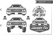 16 in 1 Set of Lowrider cars, an Illustration by Hadanello88 (Thumbnail 3 of 5)