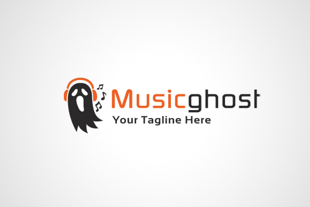 Music Ghost Logo, a Branding & Logo Template by gunaonedesign (Photo 2 of 5)
