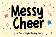 Messy Cheer – Playful Display Font, a Script Font by Wow Magic (Thumbnail 1 of 5)