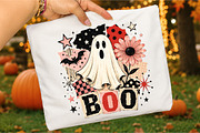 Retro BOO Ghost Png, Pink Halloween, a Seasonal Illustration by Libby Wishes (Thumbnail 3 of 3)
