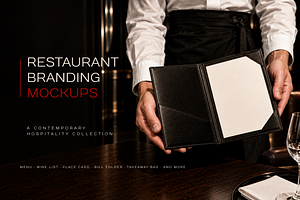 Restaurant Stationery Mockup Bundle