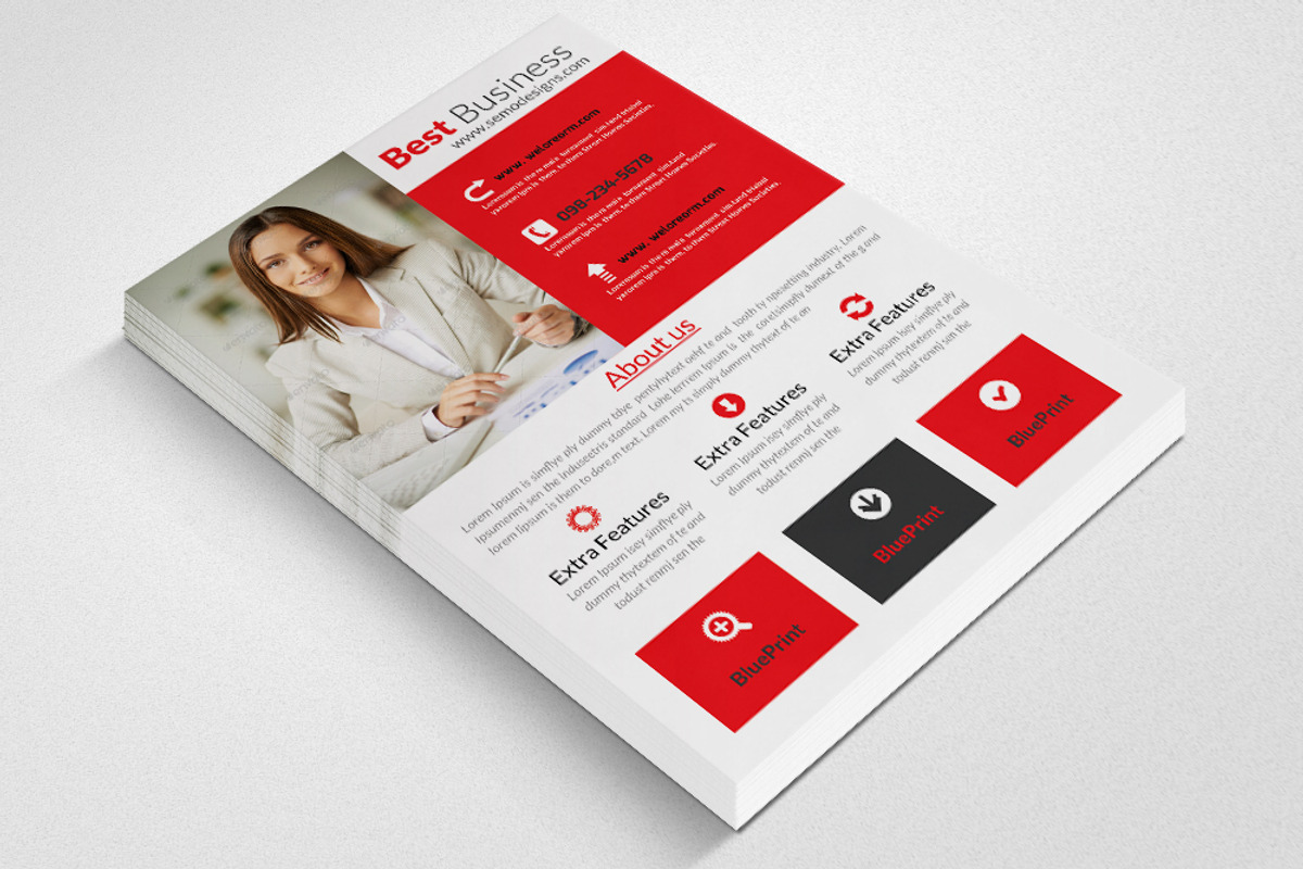 Creative Business Flyer Template, a Flyer Template by Psd Templates (Photo 2 of 3)