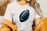 Splash American Football Ball Clipar, an Illustration by SVGArt (Thumbnail 5 of 8)