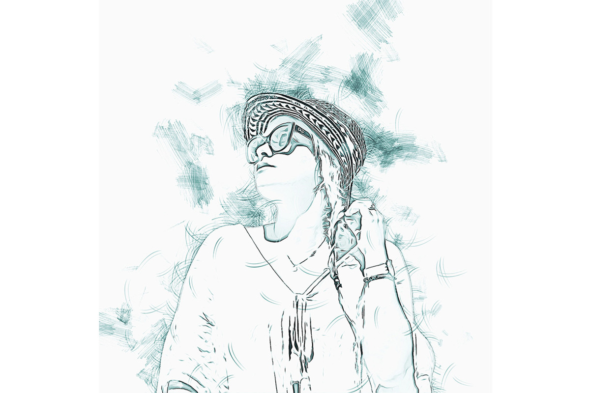 Pencil Sketch Art Photoshop Action, an Action Add-On by Studio Retouch (Photo 4 of 13)