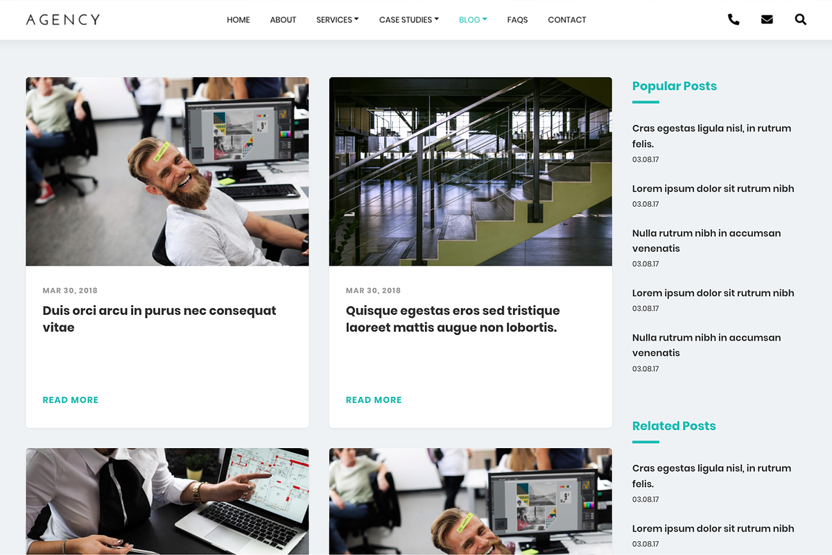 Agency – Html Template for Agency, a Websites & App Template by SLICEmyPAGE (Photo 3 of 7)