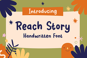 Reach Story - Handwritten Font