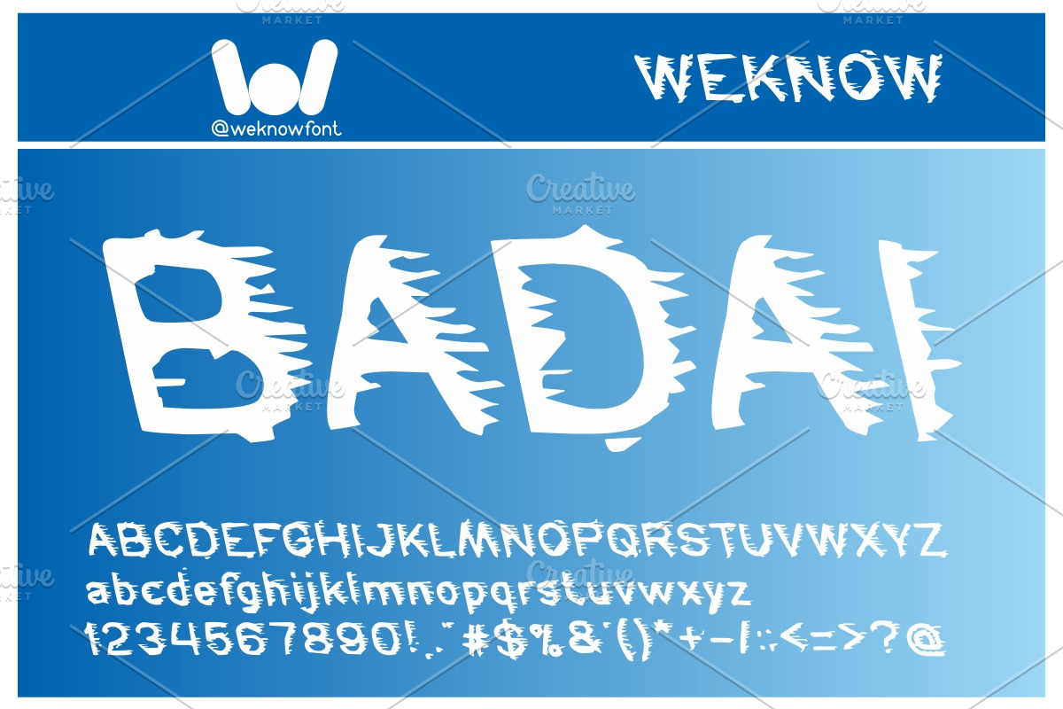freezer font, a Font by weknow (Photo 4 of 5)