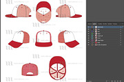 Trucker Hat - Vector Template Mockup, a Hat Mockup by Mark Anthony Media (Thumbnail 4 of 4)