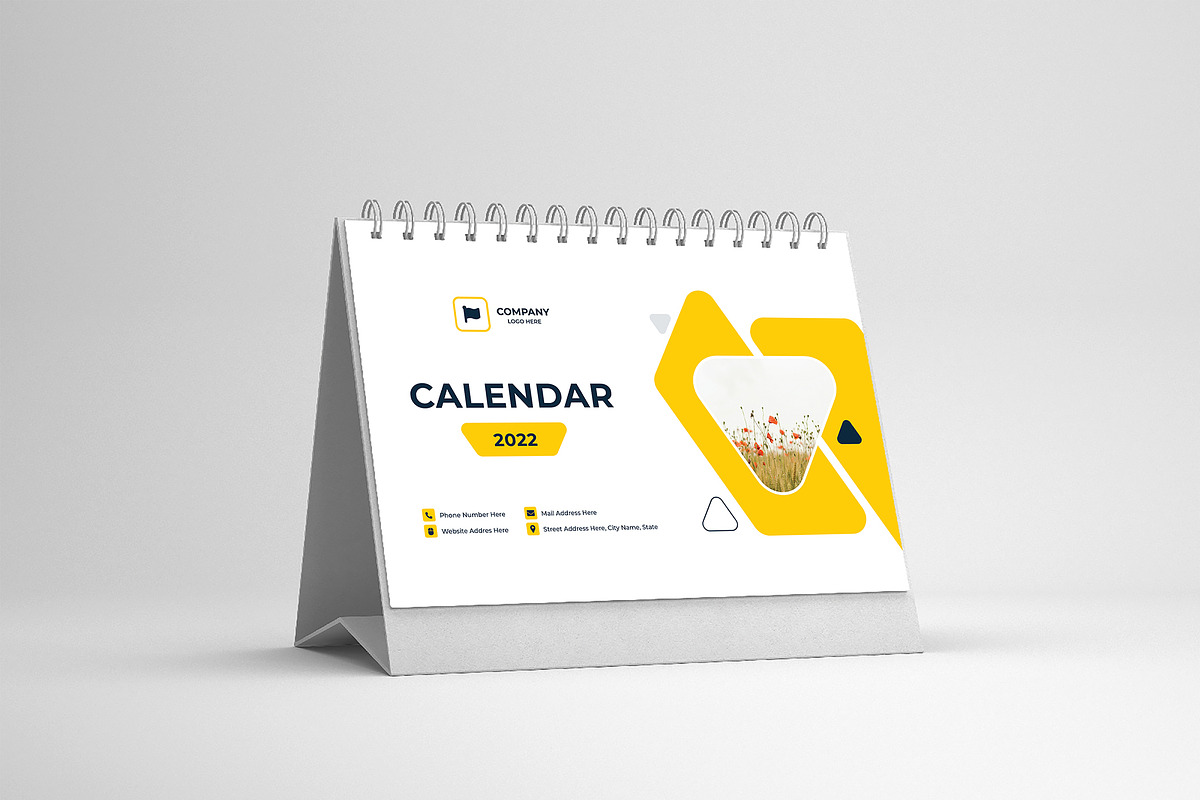 Desk Calendar 2022, a Stationery Template by mijli (Photo 10 of 10)