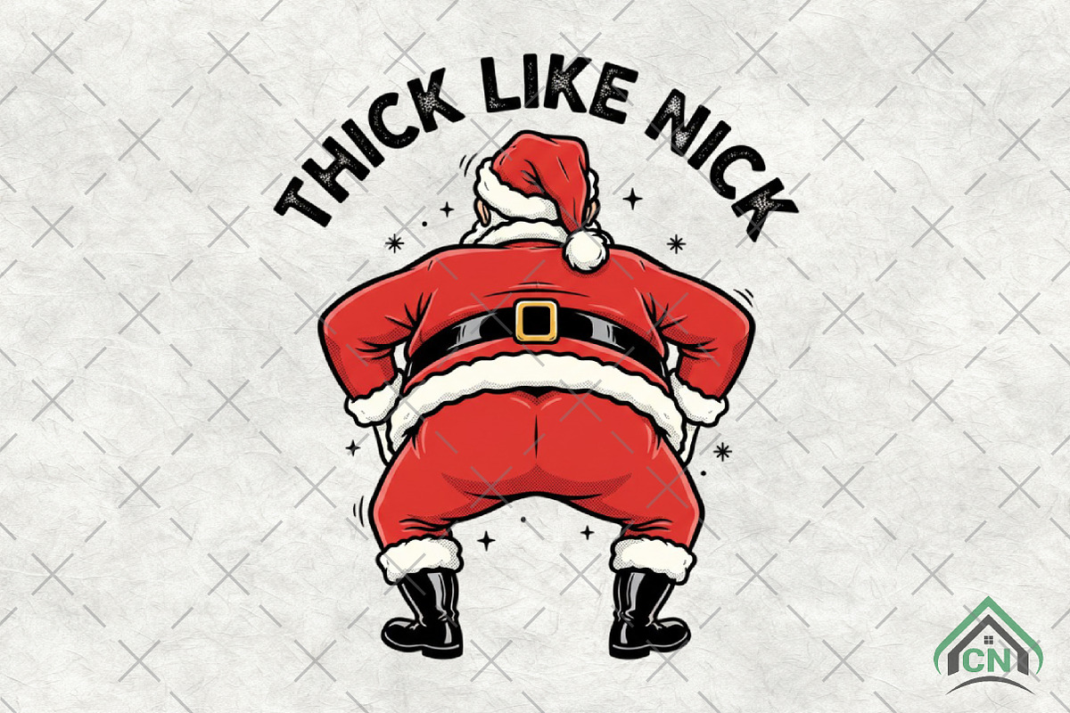 Funny Santa Christmas Shirt PNG, an Illustration by Craft Nest (Photo 1 of 6)