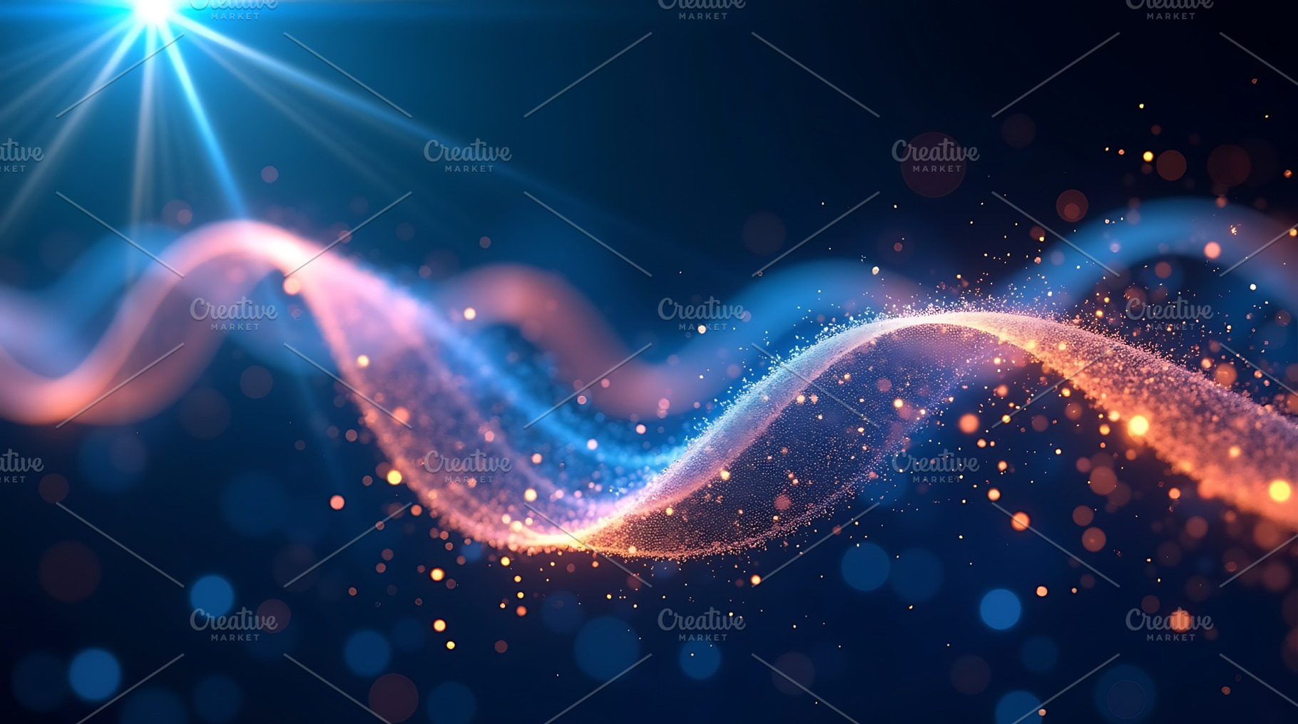 Abstract glowing wave background dig, an Abstract Photo by Artonix
