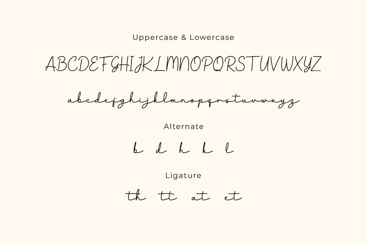 Ramsuty - Script Monoline Font, a Script Font by twinstd (Photo 5 of 7)