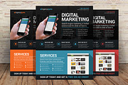 Digital Marketing Flyer PSD, a Flyer Template by Creativenauts (Thumbnail 1 of 4)