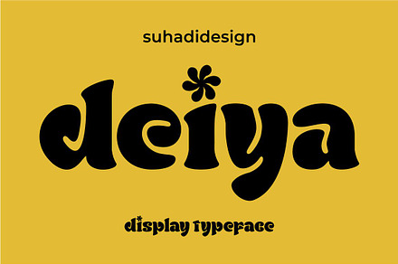 Deiya display typeface retro, a Serif Font by suhadidesign