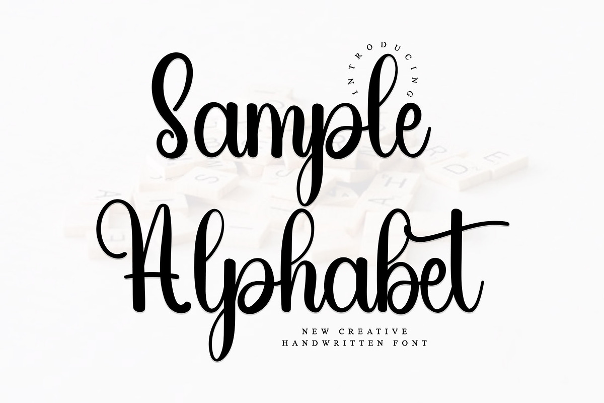 Sample Alphabet, a Handwritten Font by InermediaSTUDIO (Photo 1 of 7)