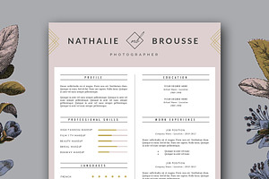 Feminine Resume Template For MS Word