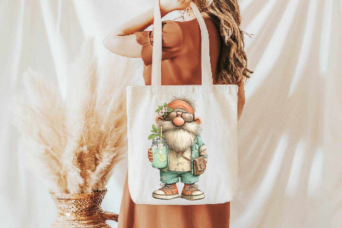 Whimsical summer gnome Clipart, an Illustration by Designworld (Photo 7 of 7)