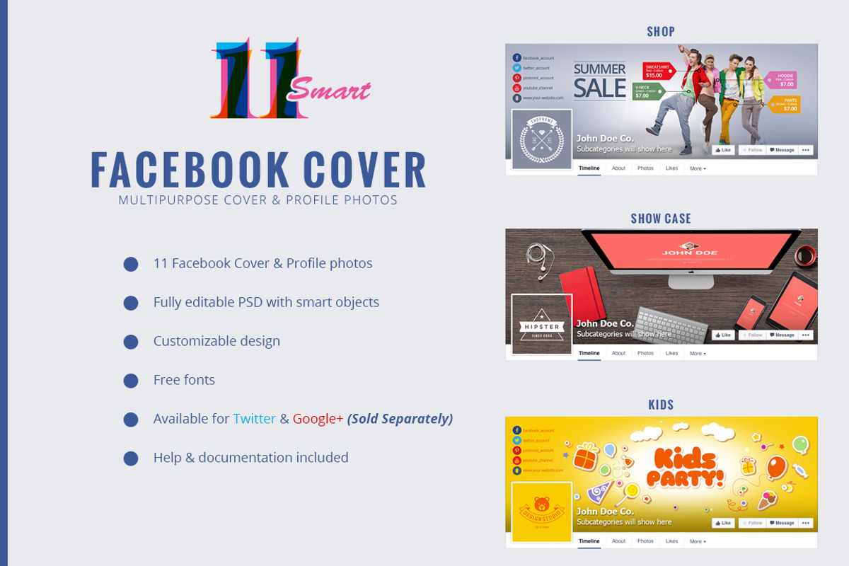11 Smart Facebook Cover Photo, a Templates & Theme by Pixel Strawberry (Photo 4 of 5)