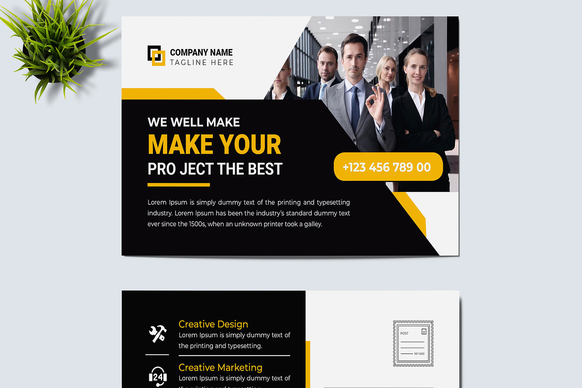 Post Card Design Layout
