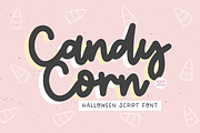 CANDY CORN Halloween Script Font, a Script Font by Blush Font Co. (Thumbnail 1 of 6)