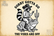 Funny Raccoon PNG Sublimation Bundle, an Object Illustration by Sublimation Artist (Thumbnail 11 of 23)