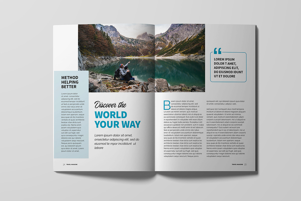 Travel Magazine Template, a Magazine Template by xtratimebd (Photo 5 of 8)