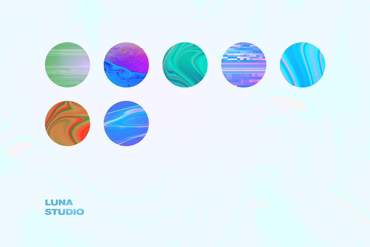 Holographic grainy backgrounds, a Background Graphic by Luna Studio (Photo 4 of 10)