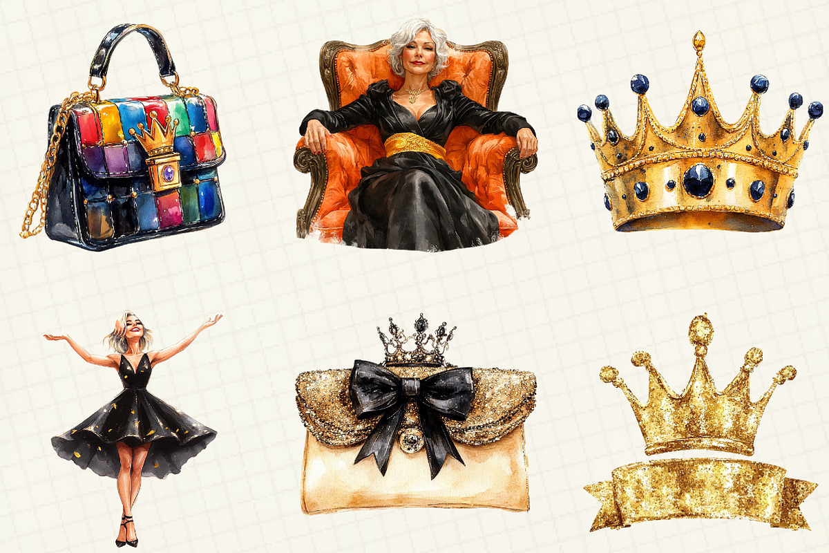 Birthday Queen Sublimation Clipart, an Illustration by OK Design (Photo 5 of 5)