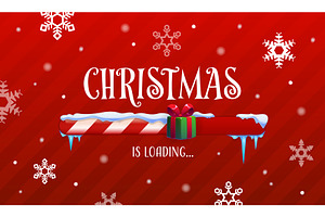Christmas countdown loading bar