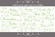 Sale-Dom Loves Mary Total Design, a Script Font by Debi Sementelli (Thumbnail 4 of 5)