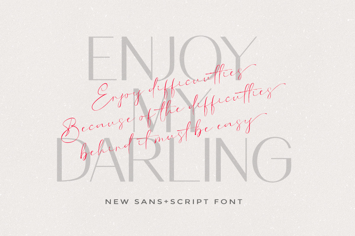 Amolina Boutique Font Duo, a Script Font by Letter Fresh (Photo 6 of 7)