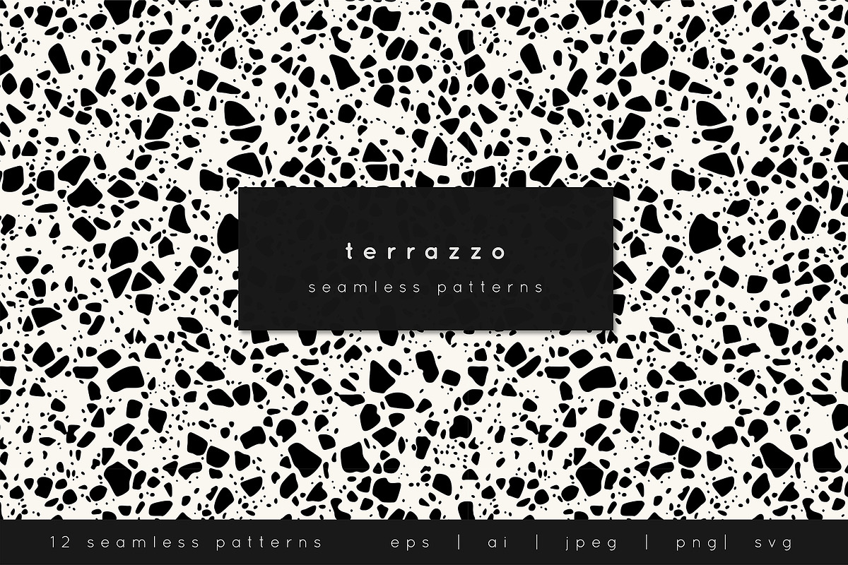 Terrazzo Seamless Patterns Set, a Pattern Graphic by Curly_Pat (Photo 1 of 5)