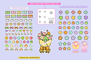 Procreate Kawaii Flowers Bundle, a Brush Add-On by Artbykimmyw (Thumbnail 7 of 8)