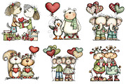 Valentine's Day Animal Couple PNG, an Illustration by Craft Nest (Thumbnail 8 of 9)
