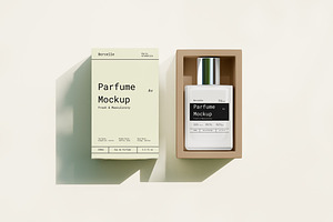 Parfume & Box Mockup