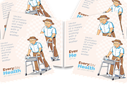 Old man walking with a shine walker, a Healthcare Illustration by regalDRAW (Thumbnail 3 of 3)