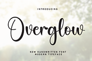 Overglow | Script Font, a Handwritten Font by Scratchones (Thumbnail 1 of 8)