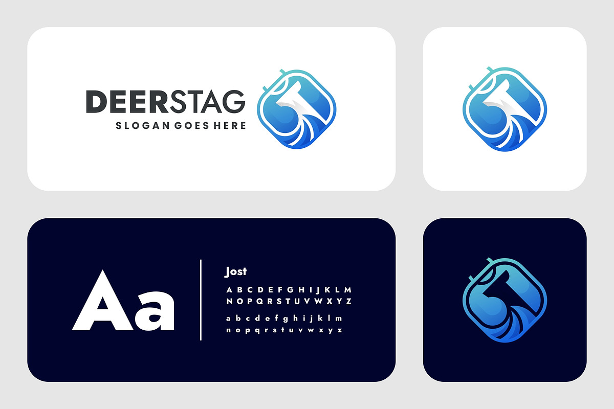 Modern Gradient Deer Colorful Logo, a Branding & Logo Template by Artnivora.Std (Photo 3 of 5)