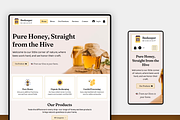 Beekeeper & Honey Webshop Template, a Wix Template by Kitteeh (Thumbnail 1 of 20)