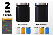 1lb Whey Protein Jar Mockup A1-Pro, a Packaging Mockup by Design Warlord (Thumbnail 3 of 16)