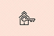 House Key Home Icon, an Object Illustration by Vectorium Studio (Thumbnail 2 of 4)