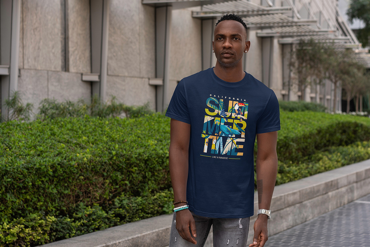 T-Shirt MockUp African Men, a Shirt Mockup by Dikarte.Store (Photo 10 of 14)